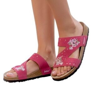 Birkenstock Betula Zara Red Leather Embroidered Sandals Women’s Size 10